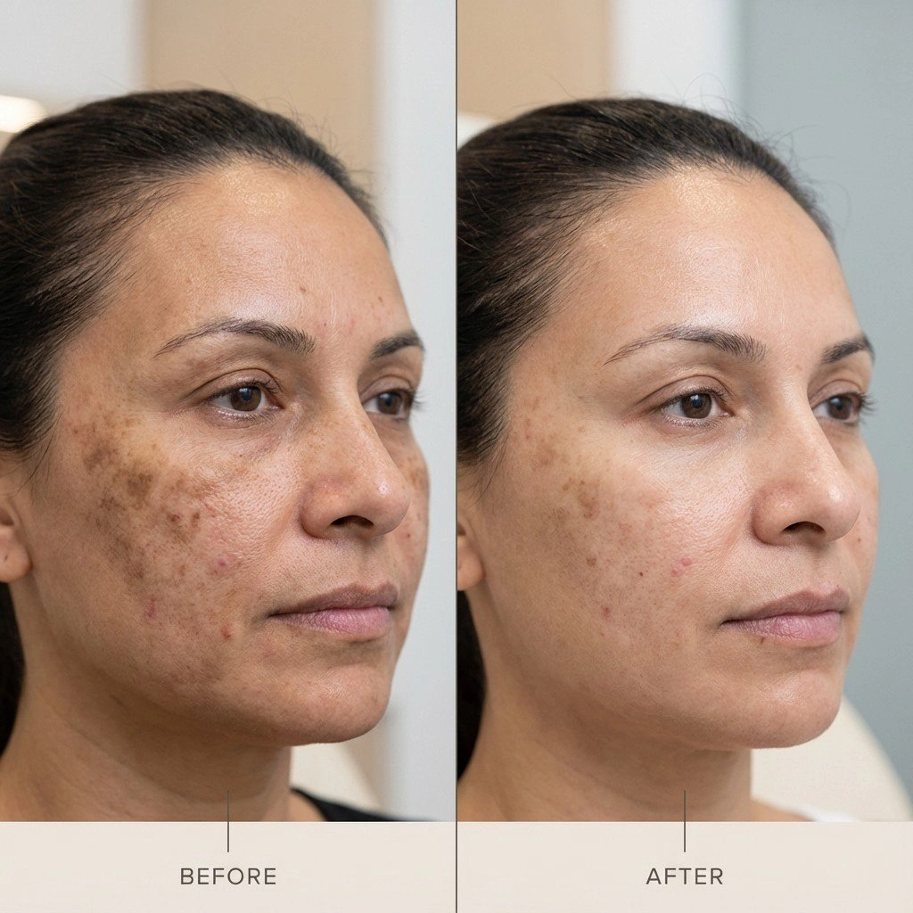 PRP Dark Spots Treatment Before and After